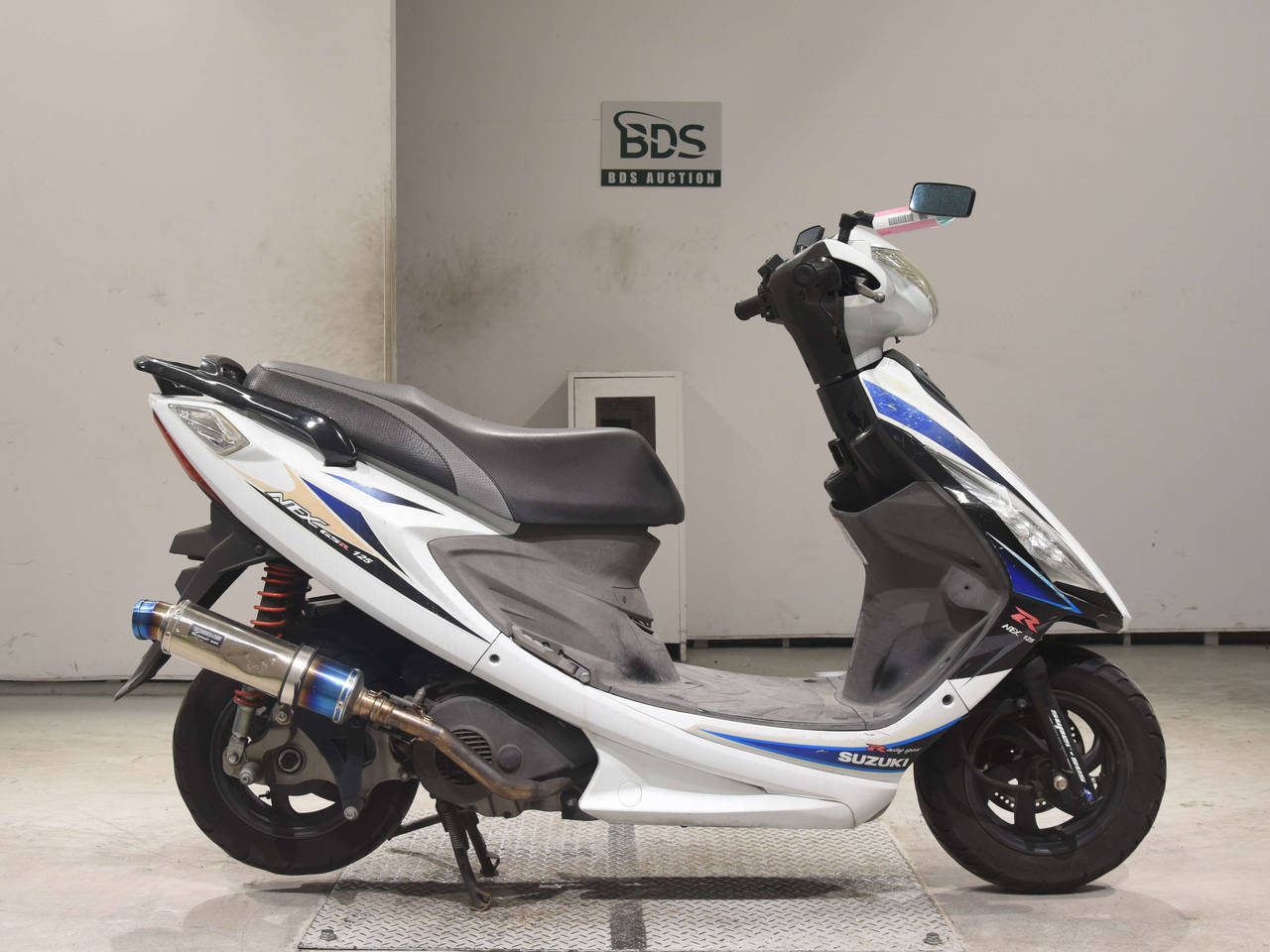 GSR125 NEX125 ◇台湾スズキ◇純正 ミラー 左右セット◇ブルー新品